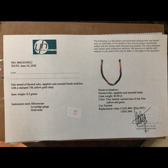 Rainbow Necklace with Certificate - Picture 5 of 6